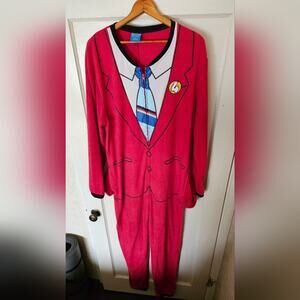 Onesie Anchorman movie suit, XL men's, 100% polyester, bright colors, worn once